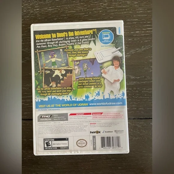 5x$25 U Draw Dood’s big adventure Wii game - Picture 3 of 3